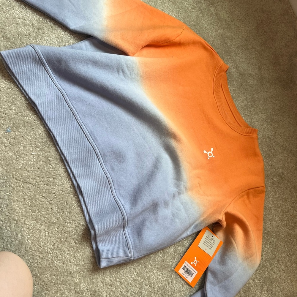 Orangetheory Orange and Gray Ombre Sweatshirt